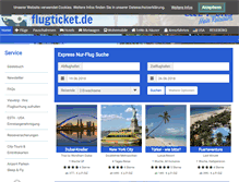 Tablet Screenshot of flugticket.de